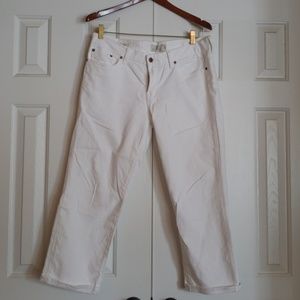 Lucky jeans white denim crop pants sz 12 / 31